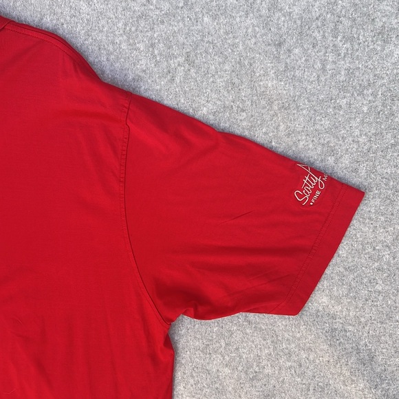 Peter Millar Scotty Cameron Red Polo Shirt Mens XL Circle T Junkyard Dog Golf - Picture 11 of 14